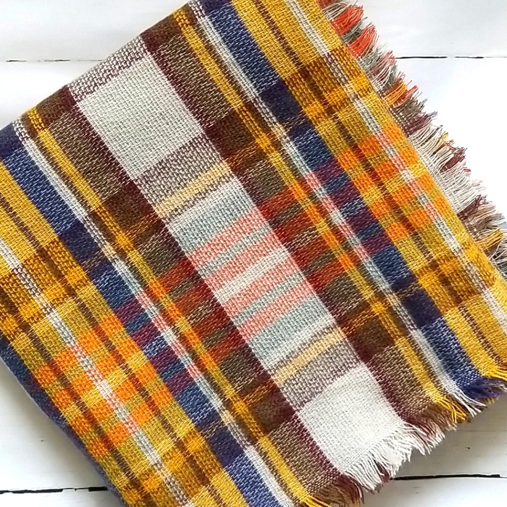 Plaid Blanket Scarf